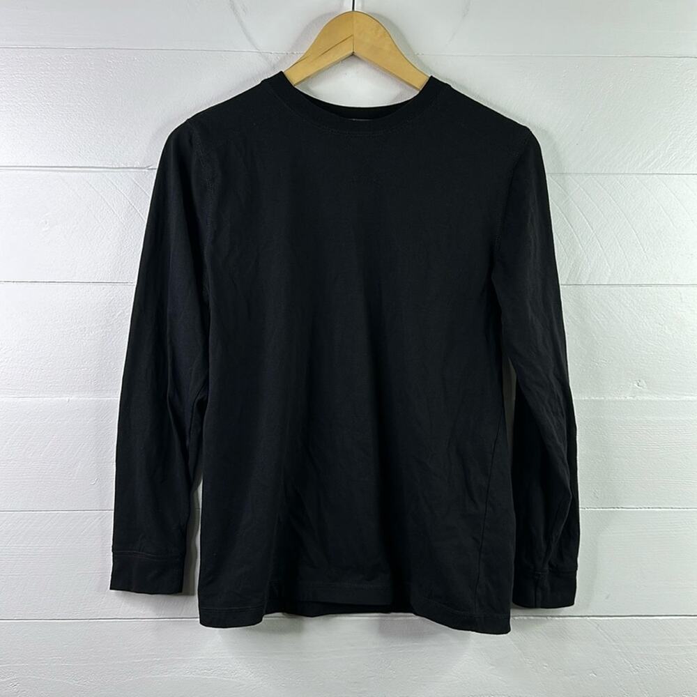 RUFF HEWN Boys Black Basic Classic Long Sleeve T Shirt Tee Top‎ Size XL (18)